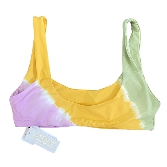 NWT L*SPACE Lizzie Bikini Top Tie Dye - Picture 6 of 8